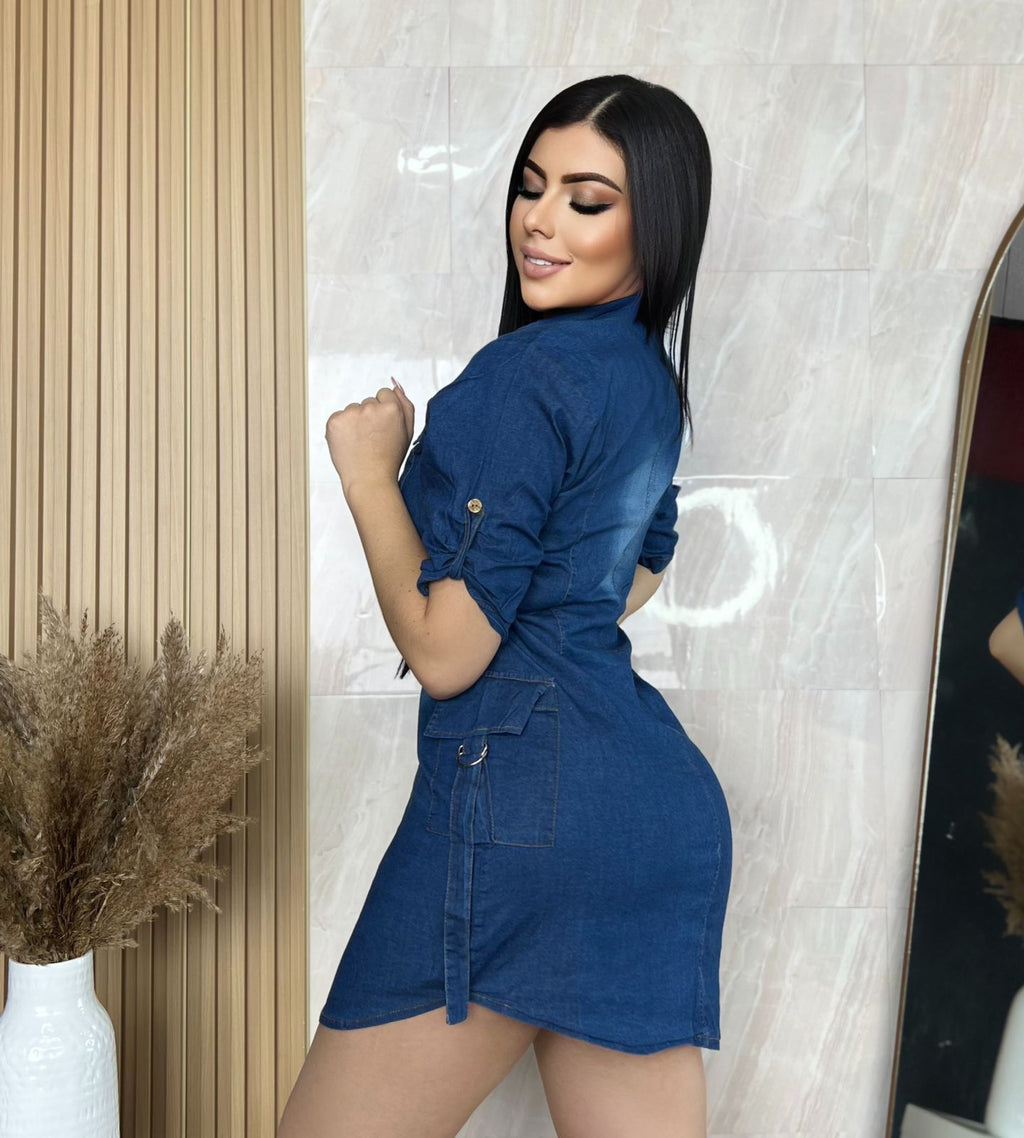 Vestido en jean H168C Cargo