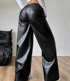 Pantalón efecto cuero  oversize New York
