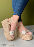 Calzado Femenino Beige y Negro