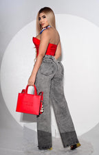 Jeans Palazzo con Brillos-4 GRIS RATON