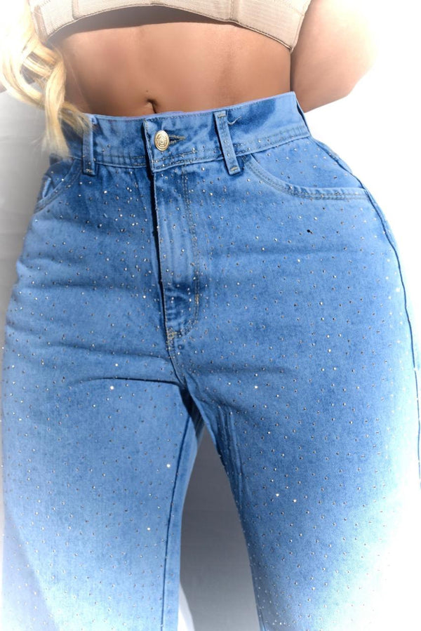 Pantalón Jean Oversize Brillos