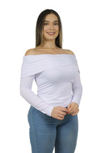 Body cuello bandeja manga larga