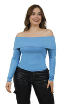 Body cuello bandeja manga larga
