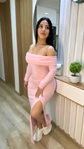 Vestido Rib Largo Bandeja Betulia