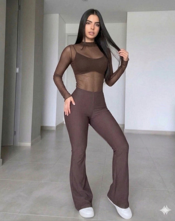 Conjunto Body Top y Pantalón Ballet