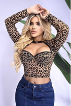 Set pantalón y corset leopardo LEOPARDO