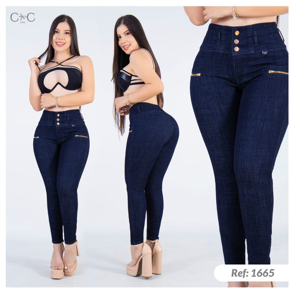 Jean Levanta Cola Azul Oscuro