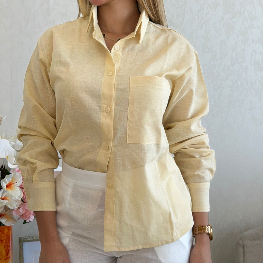 Camisa Oversized en Lino