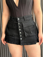 REF: 6181 FALDA SHORT NEGRA
