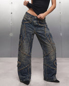 Jeans oversize partes bronce VIP-2
