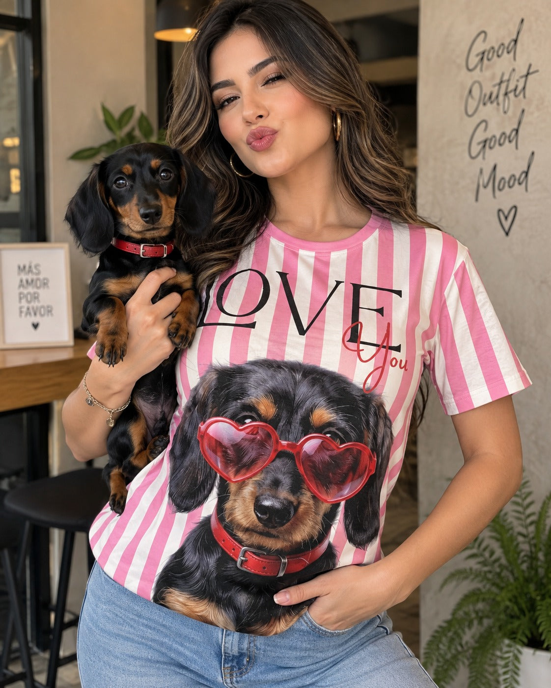 Camiseta Sublimada Perro Love
