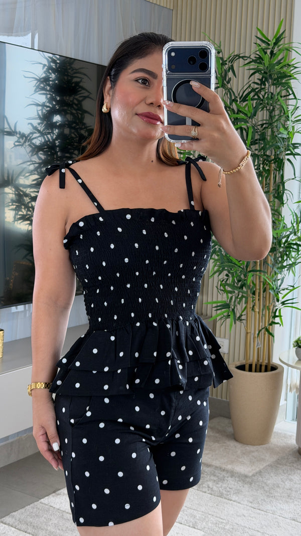 Conjunto Coquette en Tela Lino