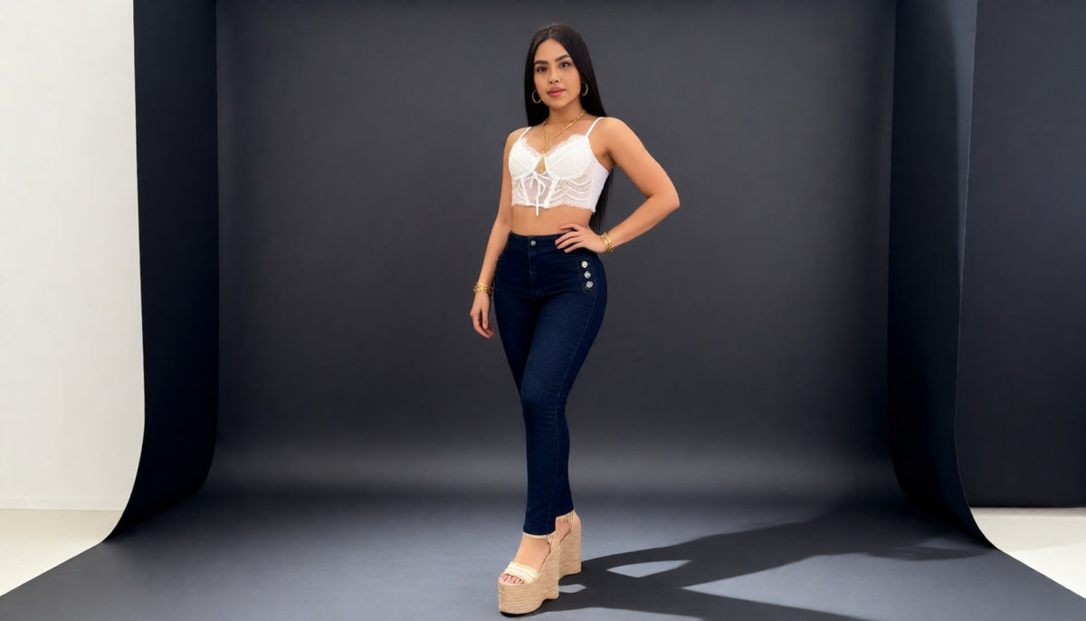 Jean Stretch Tiro Alto