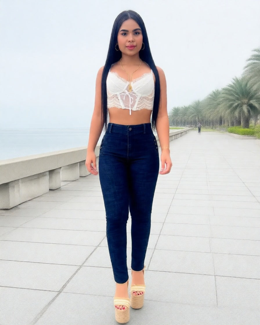 Jean Stretch Tiro Alto
