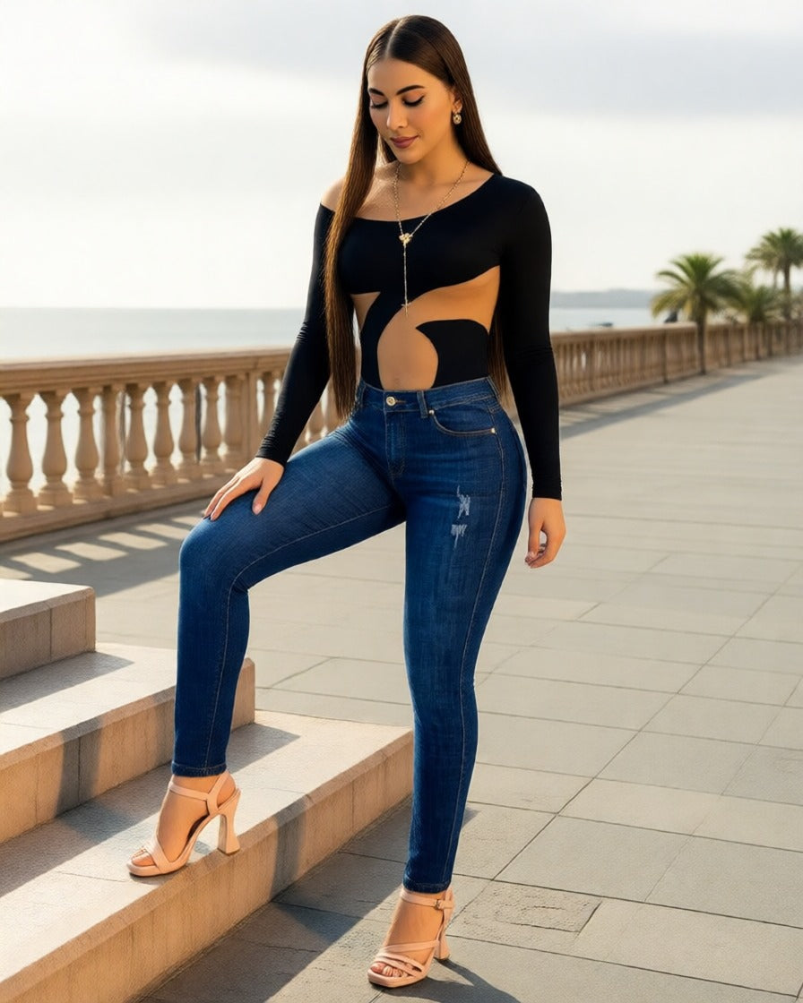 Jean Stretch Levanta Cola