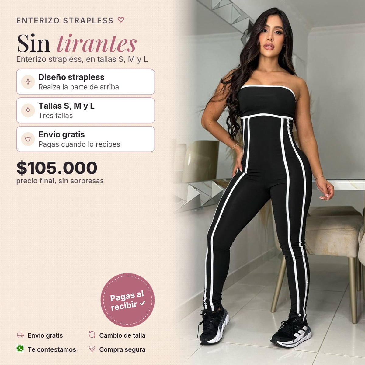 Enterizo Strapless