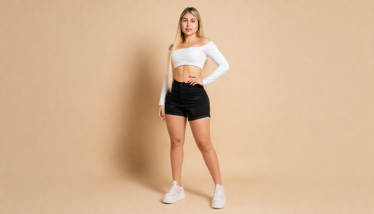 Short con Pedreria