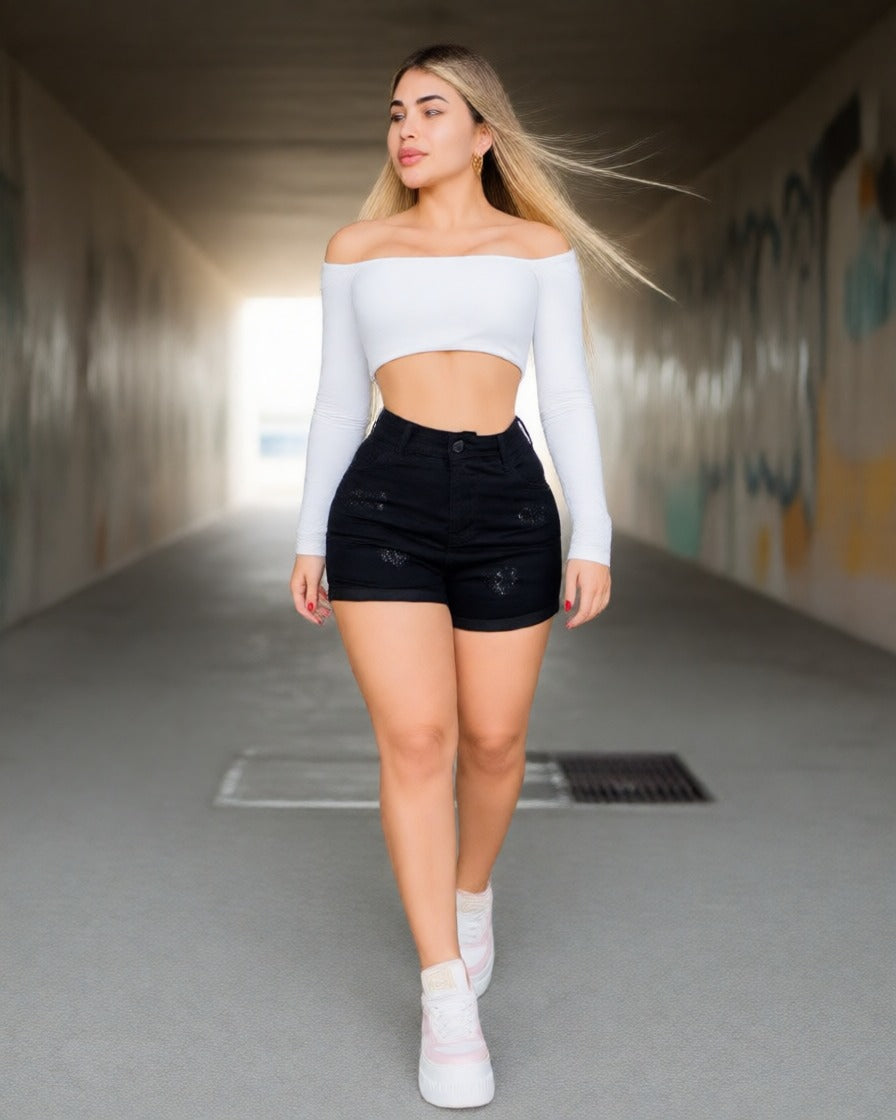 Short con Pedreria