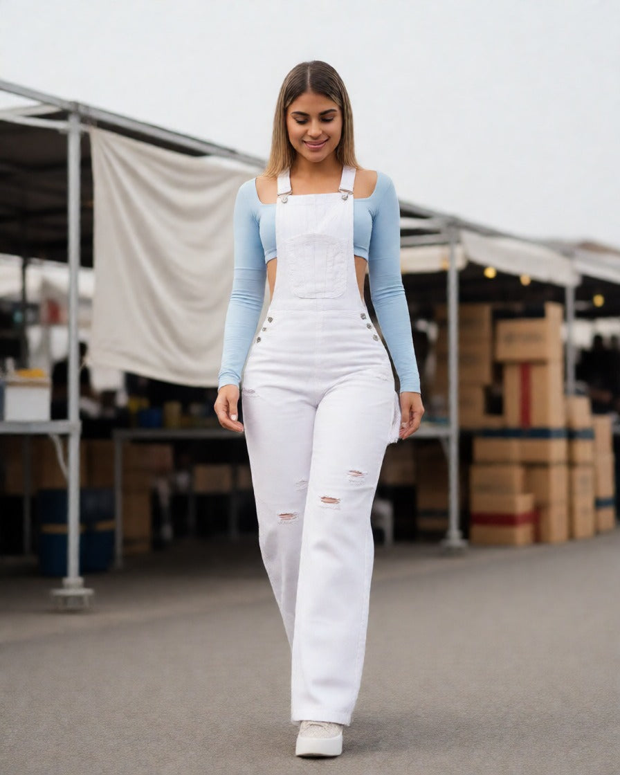 Braga Pantalón Blanca Cargo