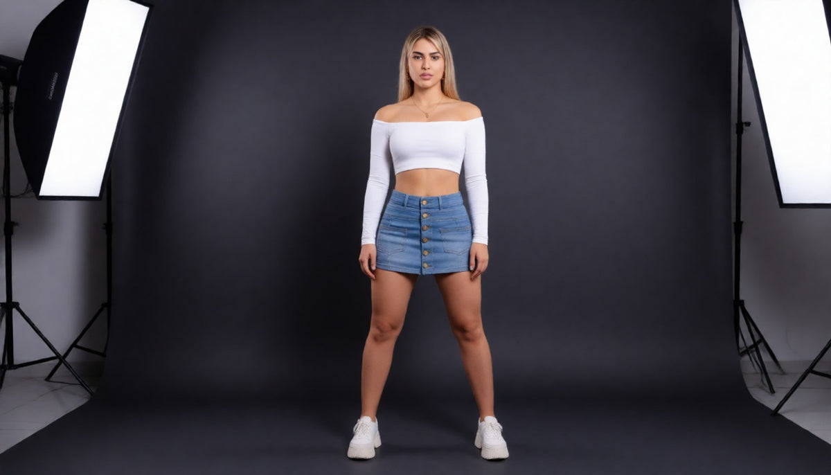Falda Short Semi Strech