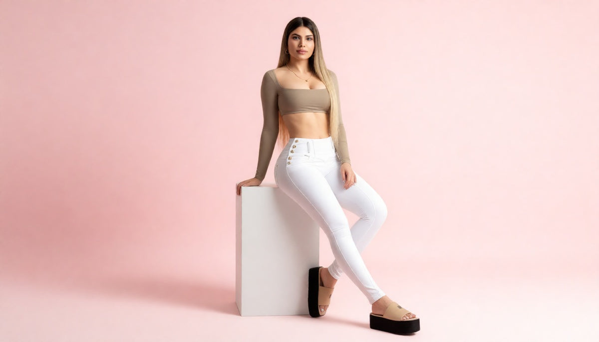 Skinny Encauchado 10 Botones
