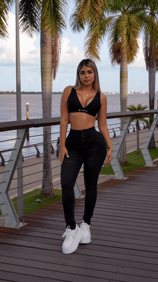 Skinny Gris Power Stresch Cierre B