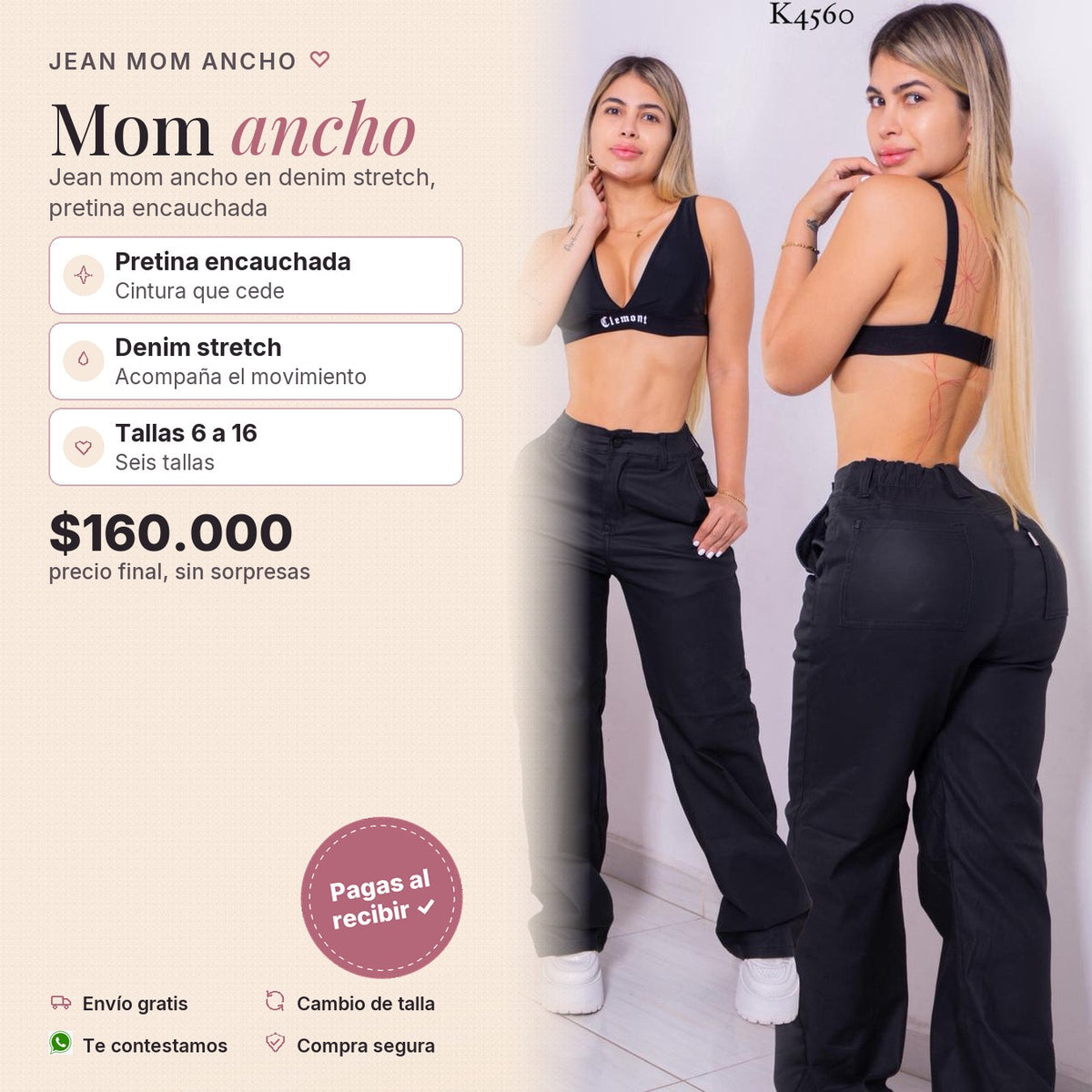 Mom Ancho Cuerina Full Tendencia