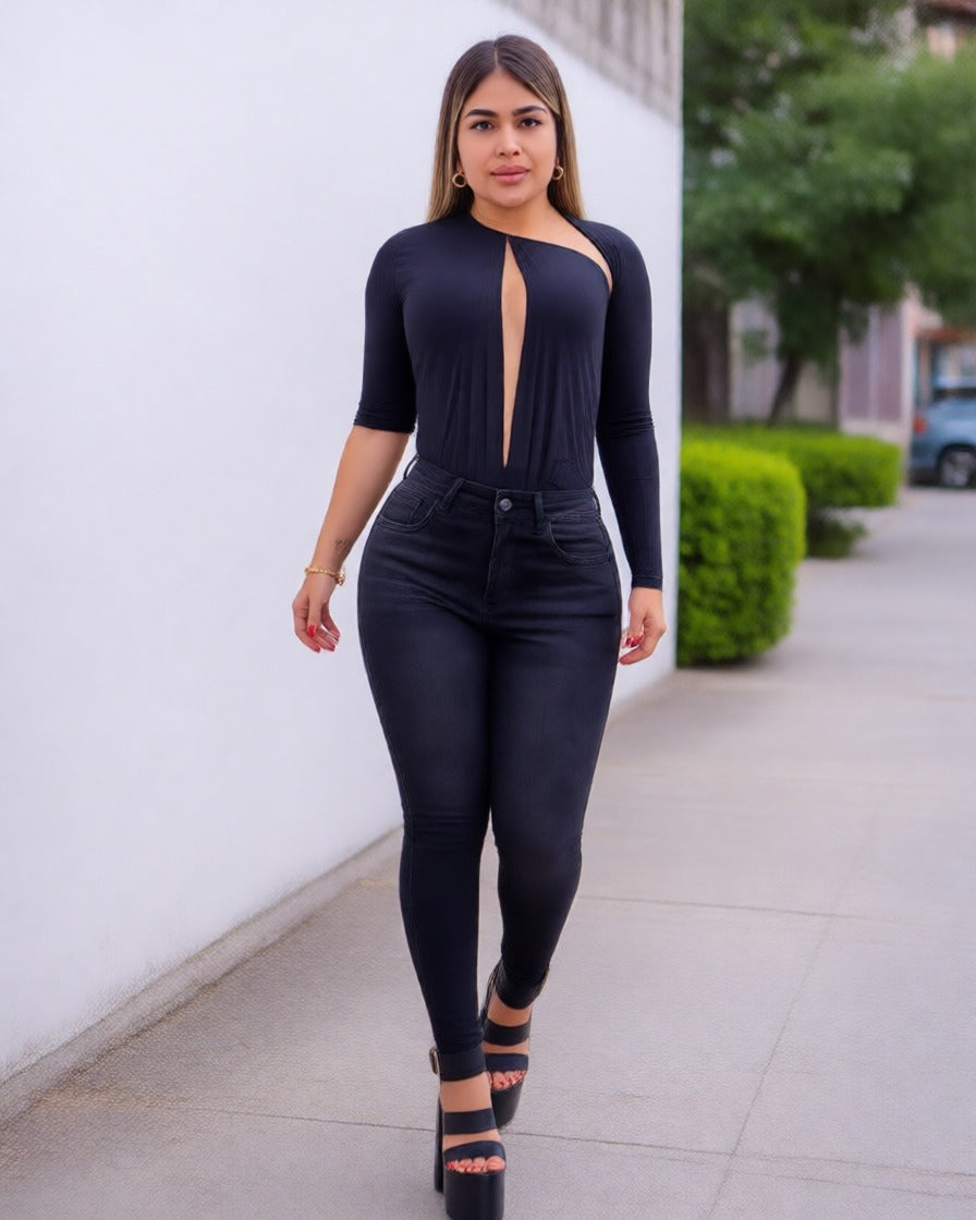 Skinny 1B Gris Esponjado Dsuareq