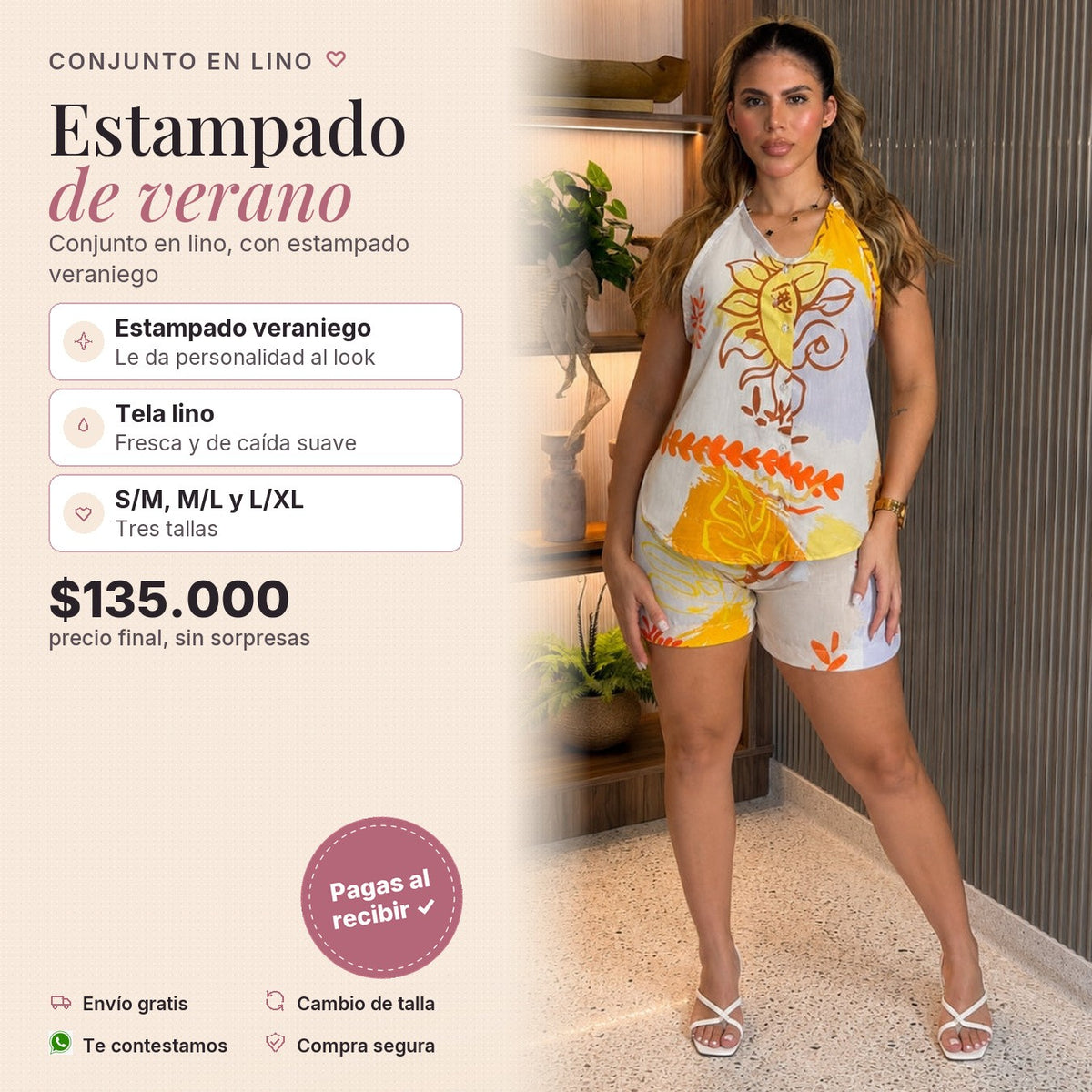 Conjunto Solara en Lino