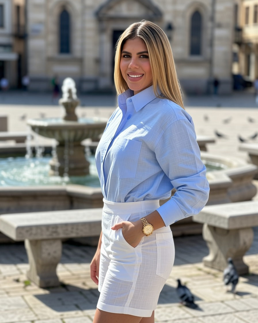 Camisa Oversized en Lino