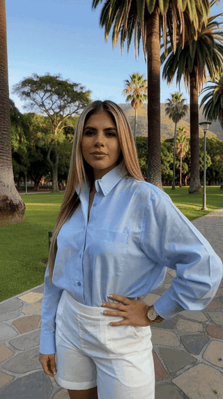 Camisa Oversized en Lino