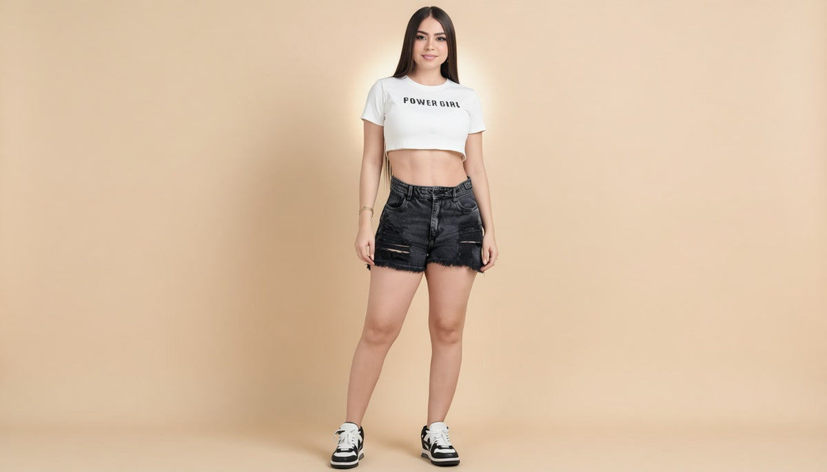 Short Gris Humo con Destroyers