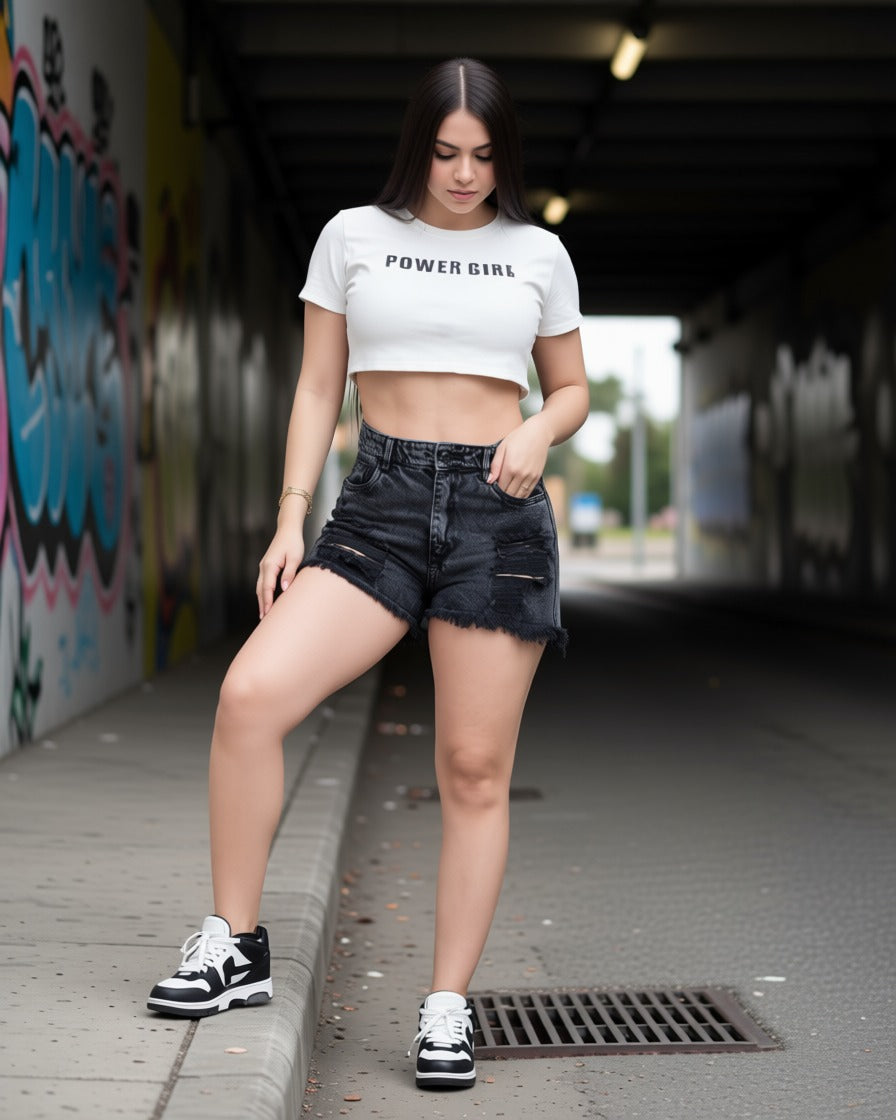 Short Gris Humo con Destroyers