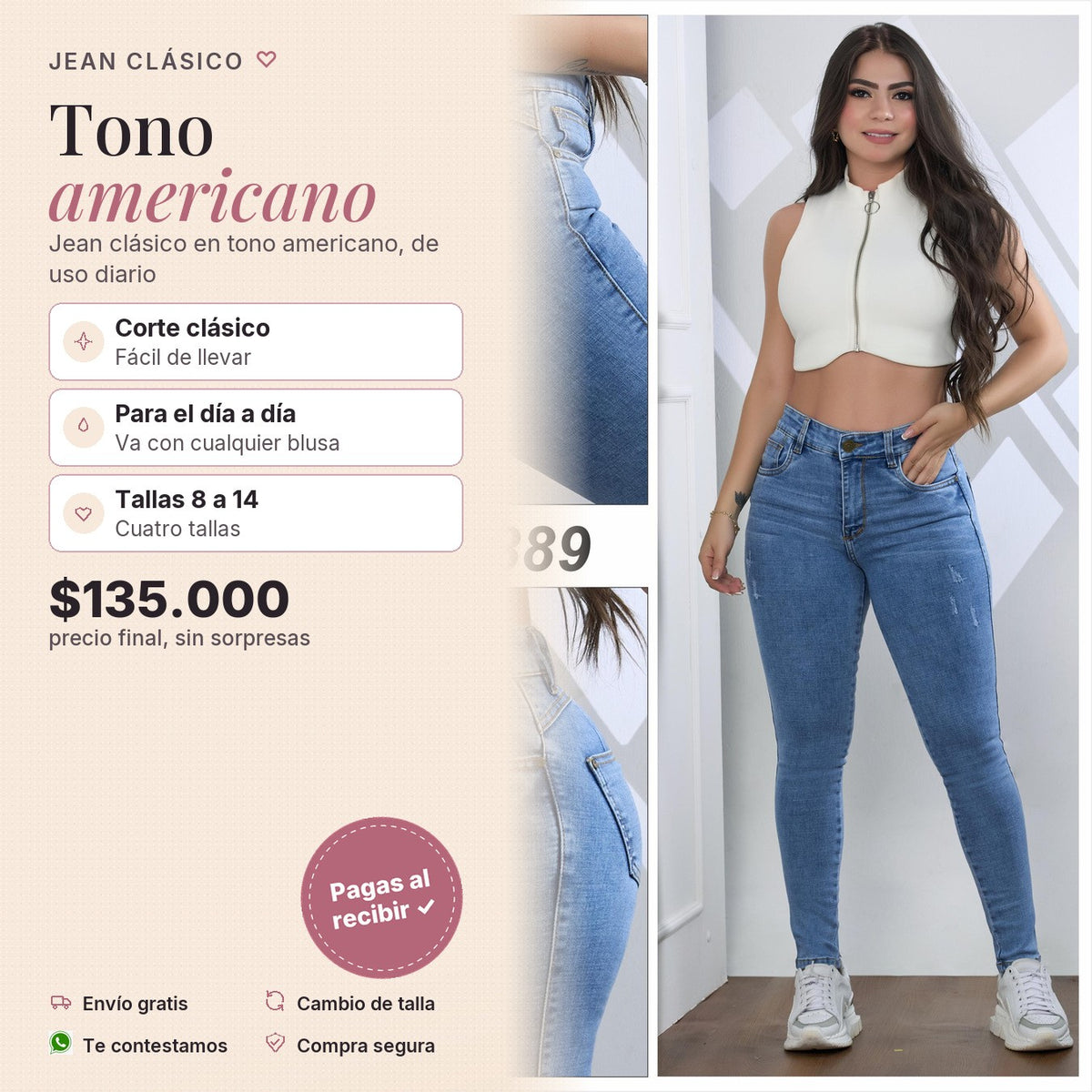 Jean Clásico Tono Americano