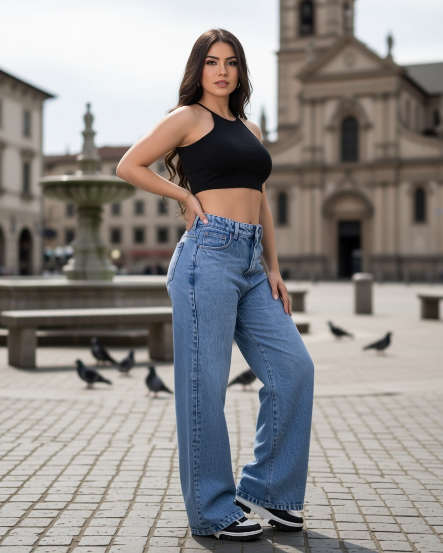 Jean Baggy Perla Claro