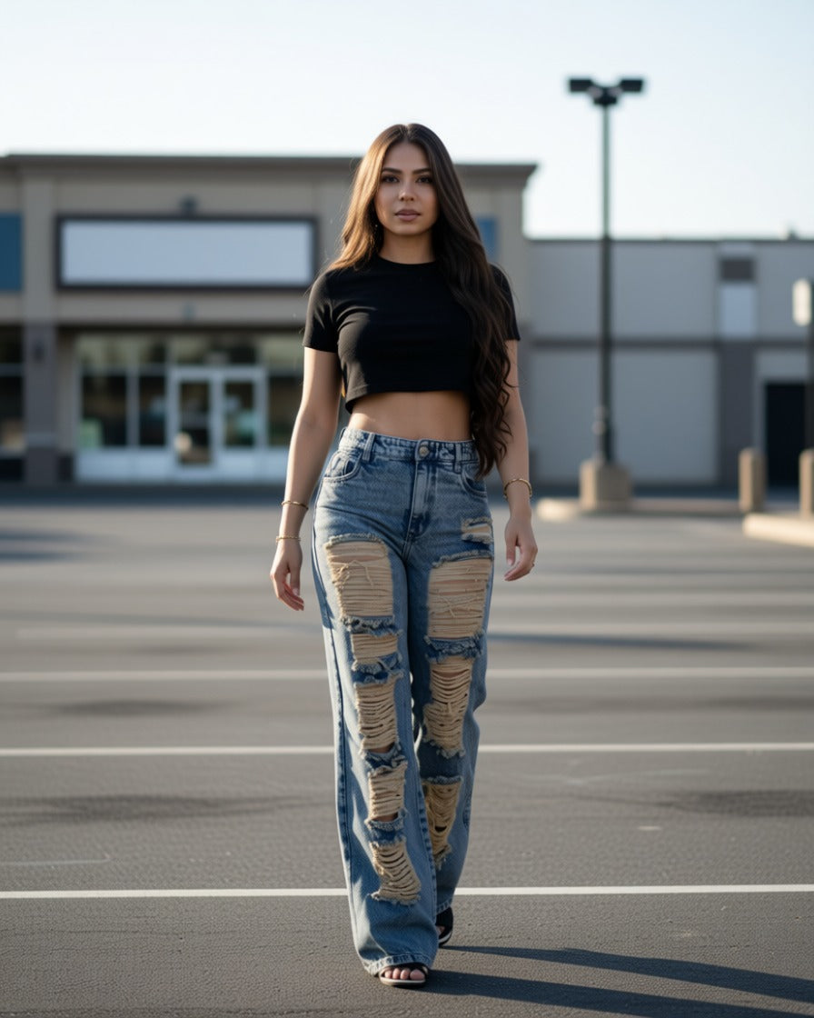 Jean Baggy Azul Dirty