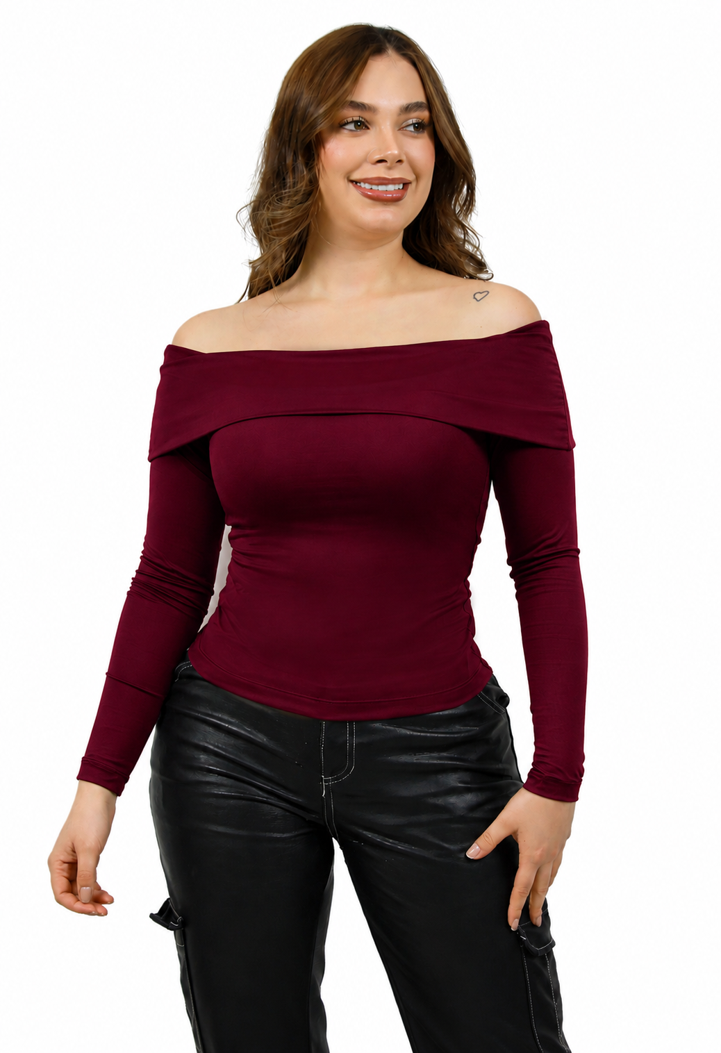 Body Cuello Bandeja Manga Larga