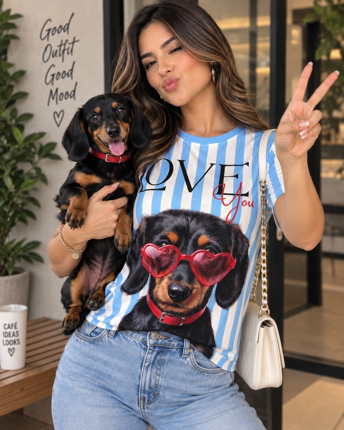 Camiseta Sublimada Perro Love