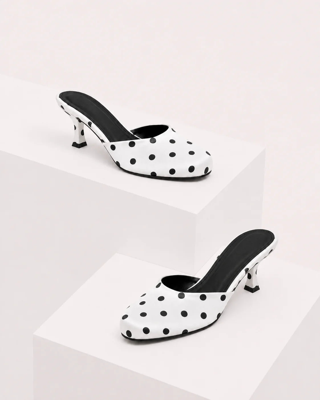 Mule Polka Dots de Tacón Medio Selina