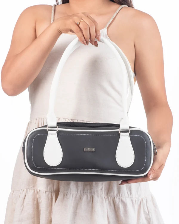 Bolso Baúl Bicolor Matcha