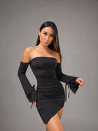 Vestido  asimétrico   RUBIS